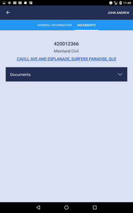 Tablet booking documents